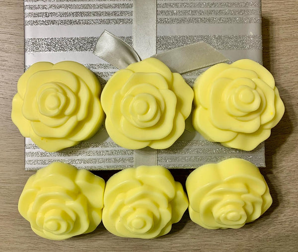 Organic Yellow Roses- set of 6