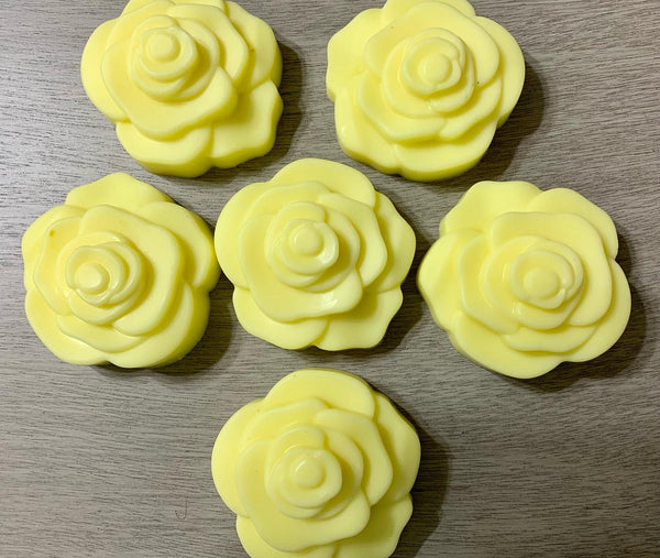 Organic Yellow Roses- set of 6