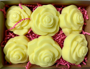 Organic Yellow Roses- set of 6