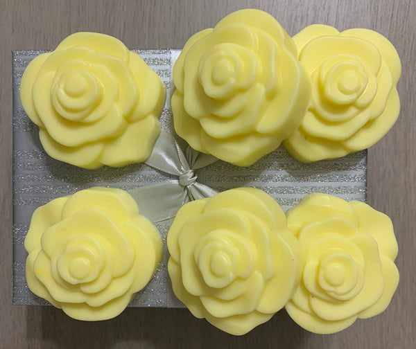 Organic Yellow Roses- set of 6